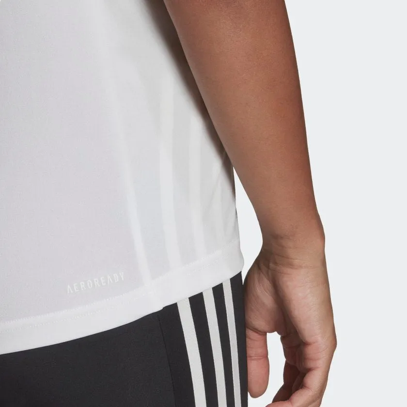 Women's adidas Primeblue Designed 2 Move Logo Sport Tee adidas Shoes