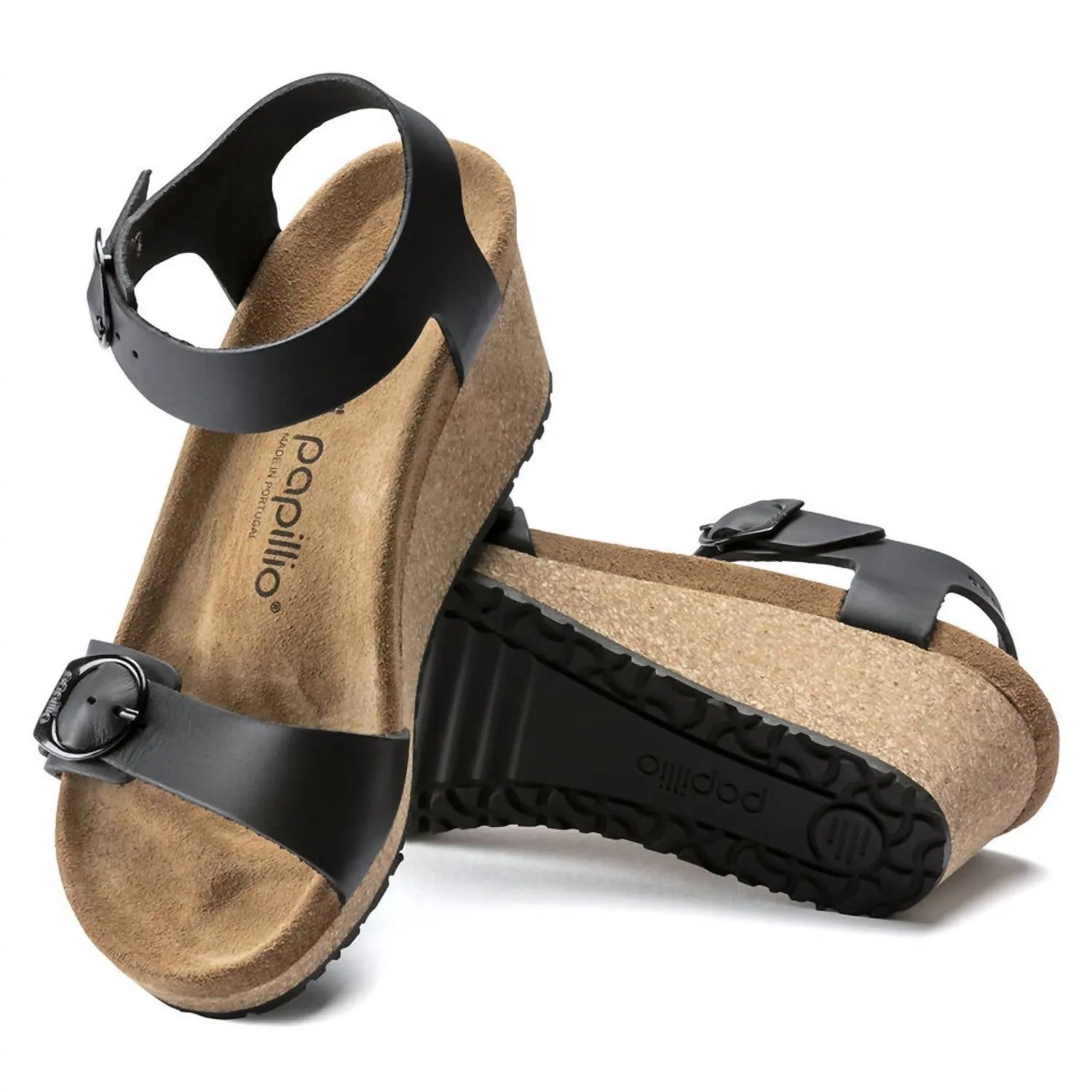 Women's Soley Nubuck Leather Sandal In Metallic Black