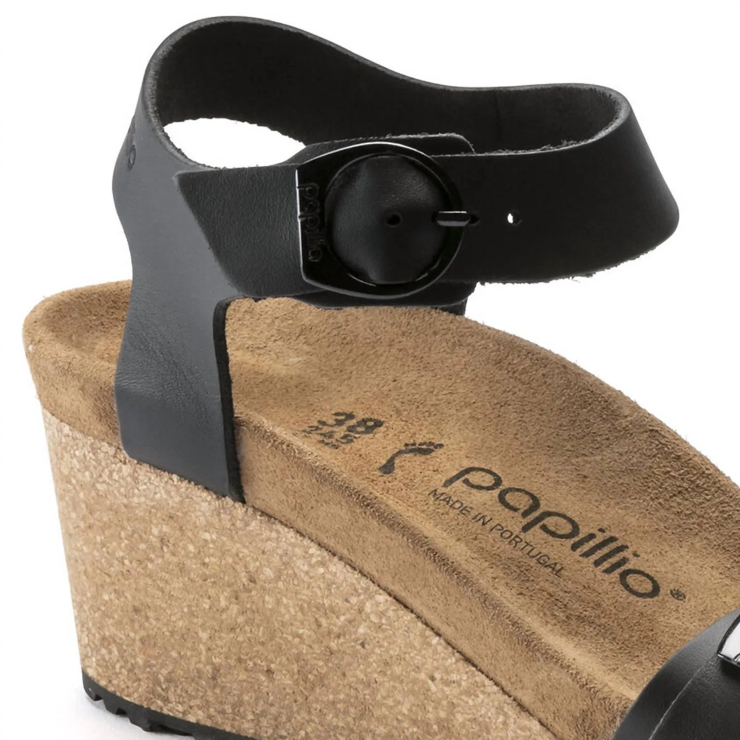 Women's Soley Nubuck Leather Sandal In Metallic Black