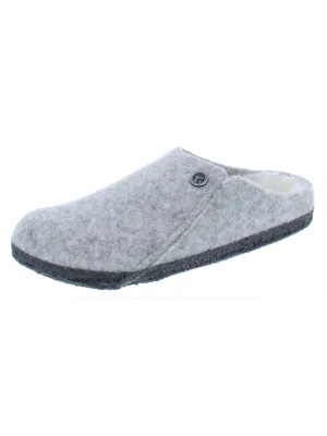 Zermatt Rivet Womens Wool Blend Shearling Clog Slippers