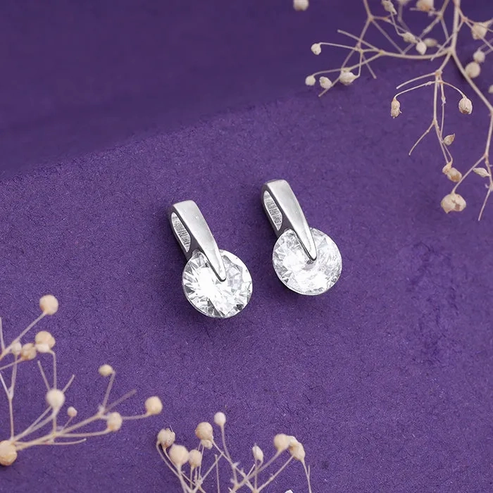 Zircon Twirl Earring
