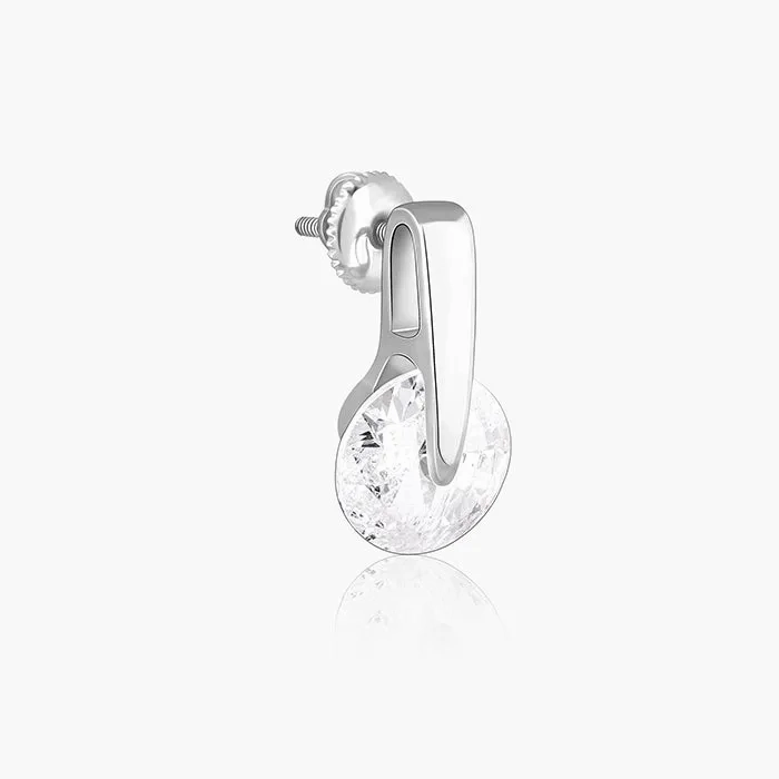 Zircon Twirl Earring